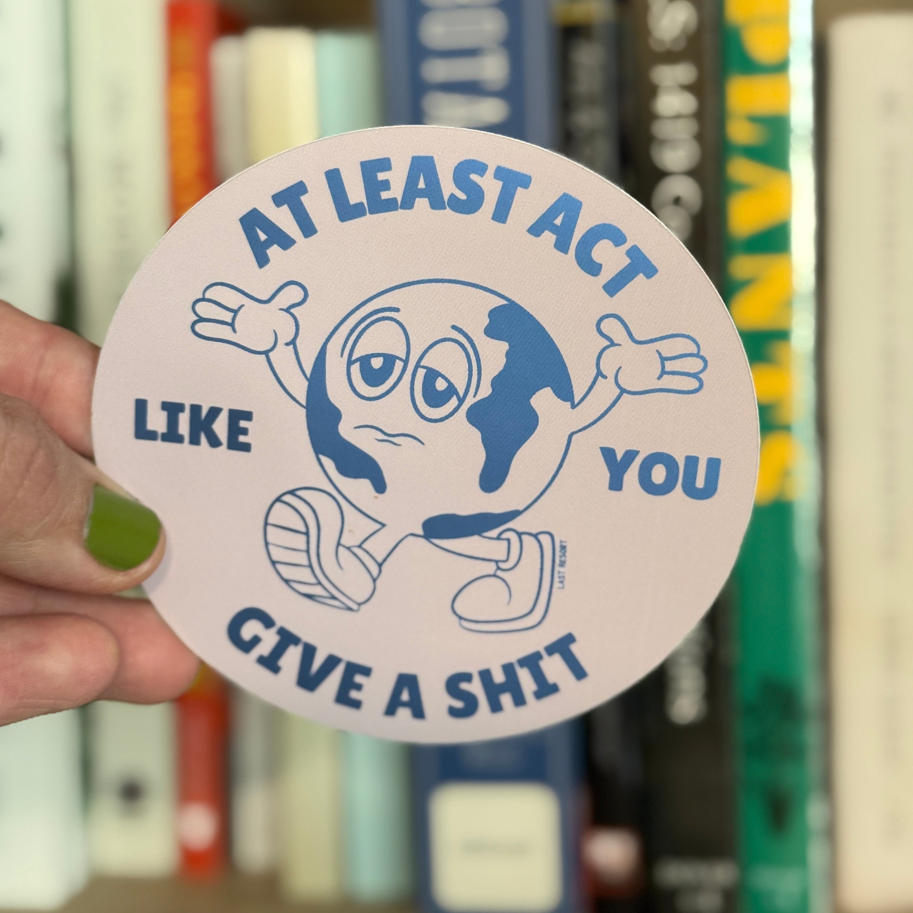 Give A Shit Metallic Sticker