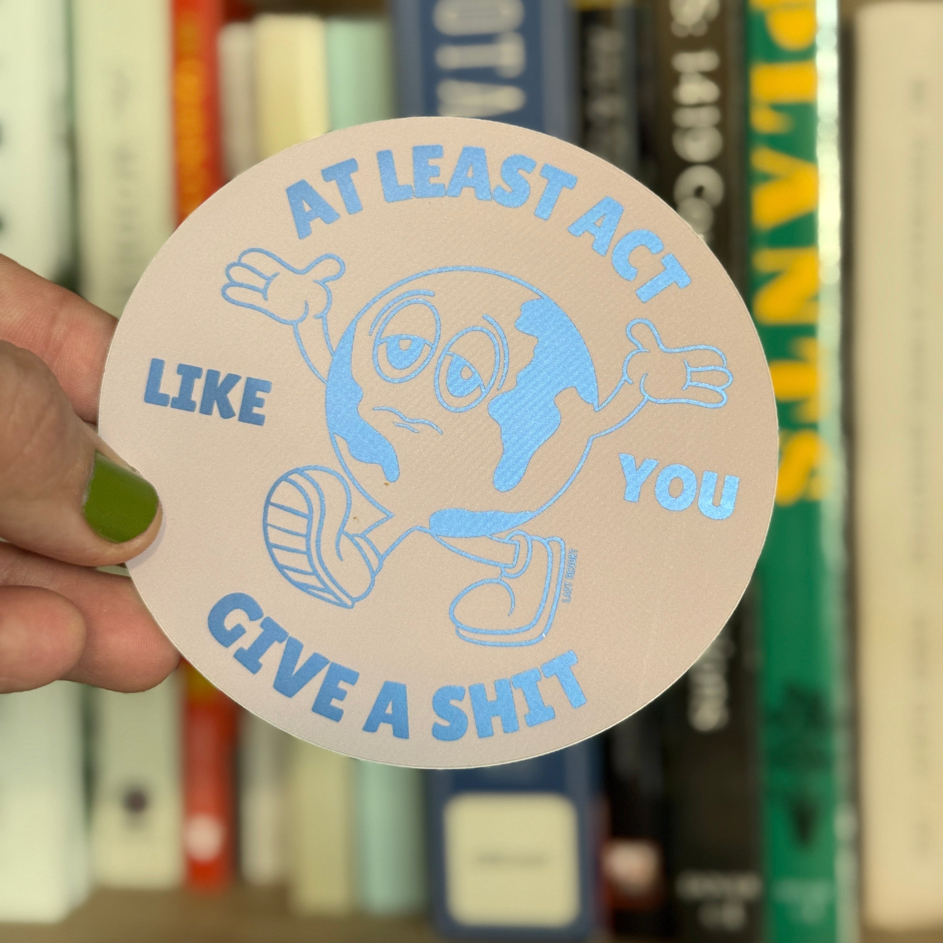 Give A Shit Metallic Sticker