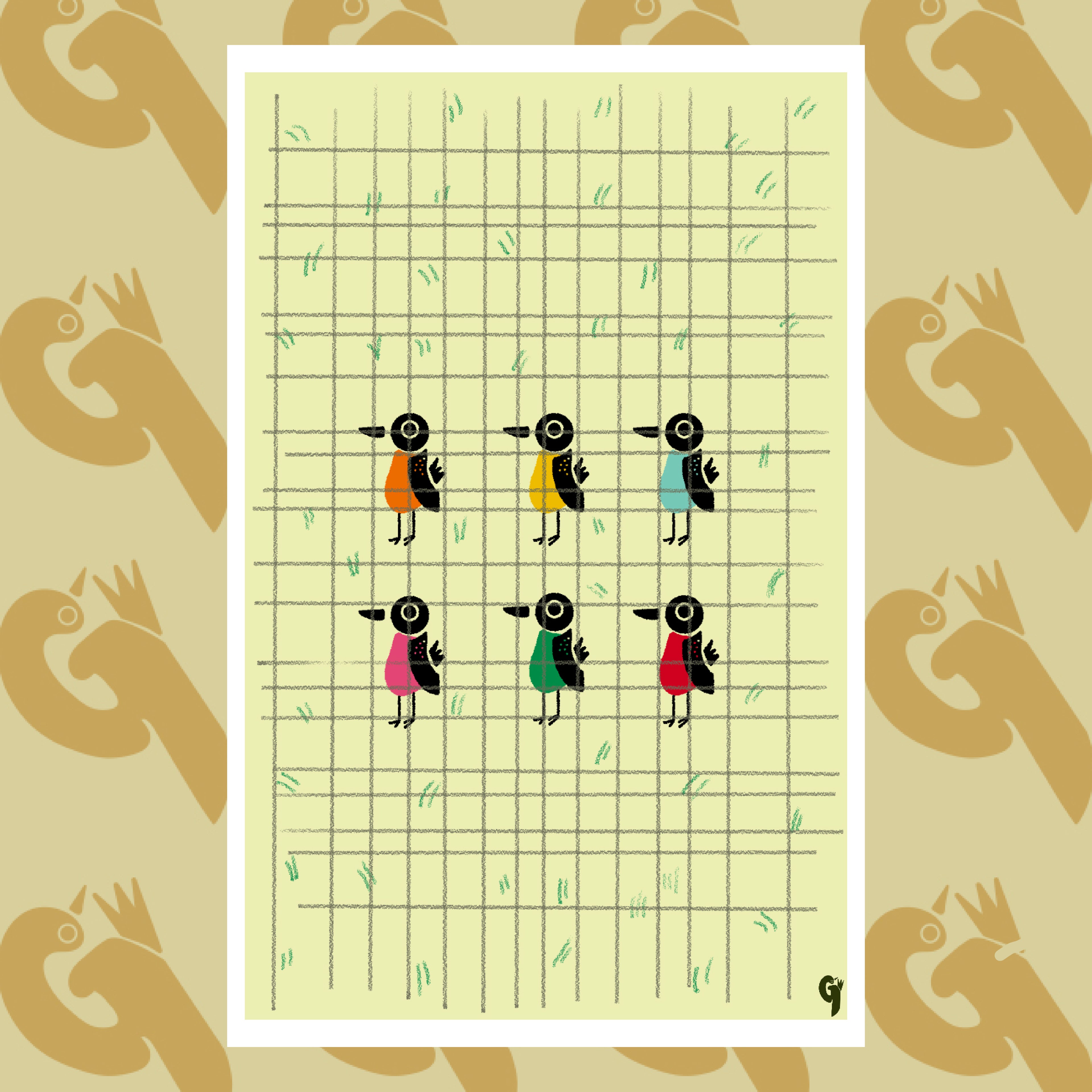 Free Range Art Print